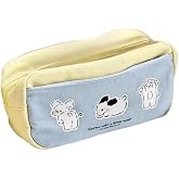 Alafime Aesthetic Coquette Organizer Cutecore Makeup Bag For Purse Kawaii Animal Print Cosmetic Bag Y2K Makeup Pouch For Women (Blue)