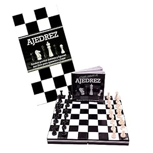 Ajedres - Ajedrez portatil (tablero y figuras) con libro para apreder a jugar (Board Game Boxset) (Spanish Edition)