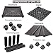 T4U Plastic Elevated Raised Garden Bed Kits for Flowers and Vegetables, Easy Assembly Planter Box Container for Indoor Outdoor Patio Backyard Porch Garden Decoration,Pack of 3