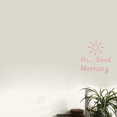 Dlyd Ciao Buongiorno Inglese Buongiorno Saluti Adesivo Murale Adesivo Per La Casa Caldo Adesivo Per Camera Da Letto 40x42cm Amazon It Casa E Cucina