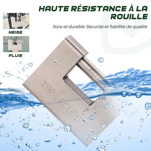 Nestling Heavy Duty Outdoor Padlock – Safety Key Padlock, Waterproof and Corrosion Resistant, 5 Keys, 1.1 kg, Suitable for Containers, Warehouses, Motorcycles, etc. (94 mm)