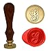 Wax Seal Stamp Letter A-Z, Alphabet Initial Sealing Stamp for Christmas & Thanksgiving Cards, Wedding Invitation W-S-2 (Letter G)