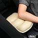GAMPRO Luxury PU Soft Leather Car Center Console Cushion(11x 8.6 inches) Vehicle Seat Cushions Armrest Pillow Pad for Car Motor Auto Vehicle, Raises Your Center Console.(Beige)