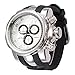 PHCOOVERS Fashion Men's Three-dimensional tricyclic Big dial Silicone Band Quartz Wrist Watch