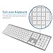 Macally RF Wireless Computer Keyboard (Full-Size) with Compact 2.4GHz Dongle USB Receiver for Apple MacBook Pro, Air Laptops or iMac, Mac Mini Desktops - Plug and Play (Ultra-Slim)