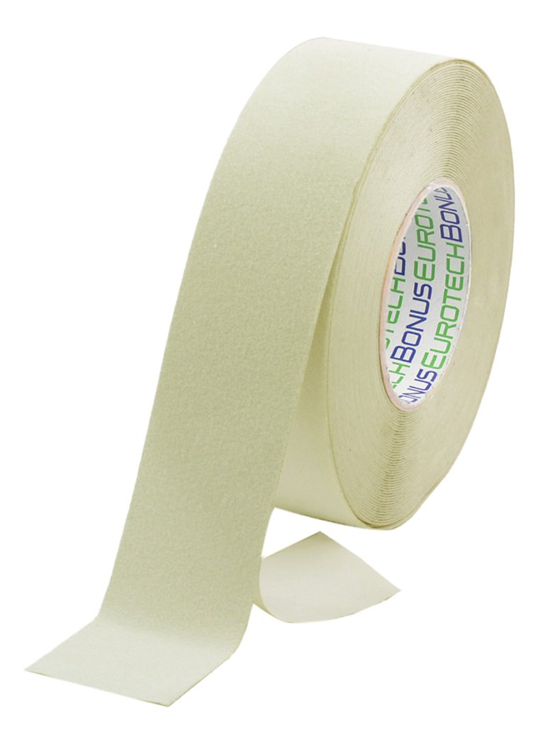 BONUS Eurotech 1BL43.40.0050/018 Fluorescent Anti Slip Tape, Acrylic Based Adhesive, Light, Width 50 mm, Length 18 m, Thickness 0.70 mm, Yellow