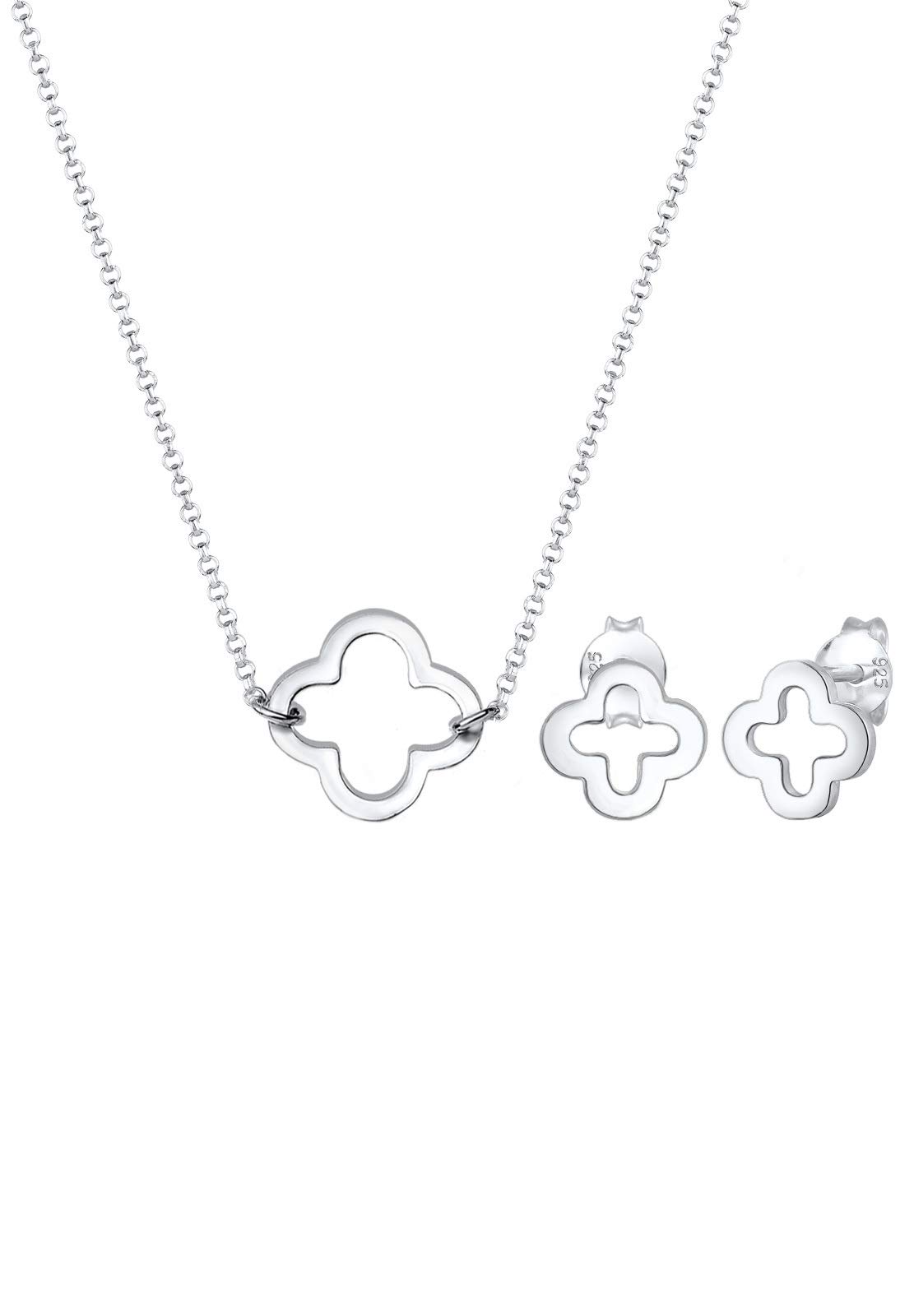 Elli Women's 925 Sterling Silver Jewellery Set 0912590817_40 - 40cm length