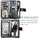 Tekcoo for Galaxy J3 Emerge / J3 Prim / J3 Luna Pro / J3 Mission / J3 Eclipse Wallet Case, Luxury PU Leather Credit Card Slots Holder Purse Carrying Folio Flip Cover for Samsung Amp Prim 2 - Black