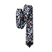 Mantieqingway Slim Ties Men's Cotton Printed Floral Neck Tie Flower Neckties (010)