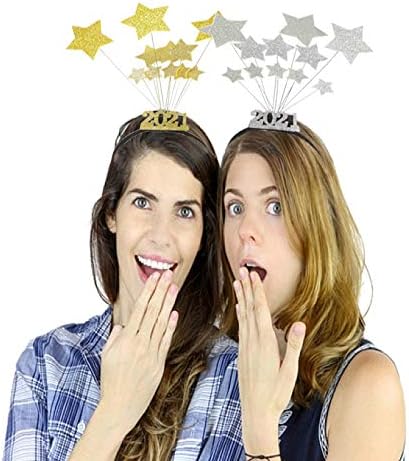 New Year's Eve star headband in gold, priced at $6.99.
