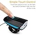 Flipcase Bike Light,USB Bike Light,Bicycle Headlight with Super Loud Bike Horn 120 DB Super Bright Waterproof 3 Lighting Modes USB Rechargeable Bicycle Light