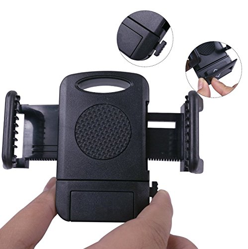 Motorcycle Bicycle MTB Bike Handlebar Mount Holder Universal For smartphone GPS iPhone SE 5 6s 7 LG G5 HTC mate 9 P8 P9 Motor Saumsung oneplus (black)