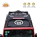 Black Durable Sunshade Mesh Top Cover Provides UV Sun Shade Protection for 2007-2018 Jeep Wrangler JK JKU 4 Door Skull