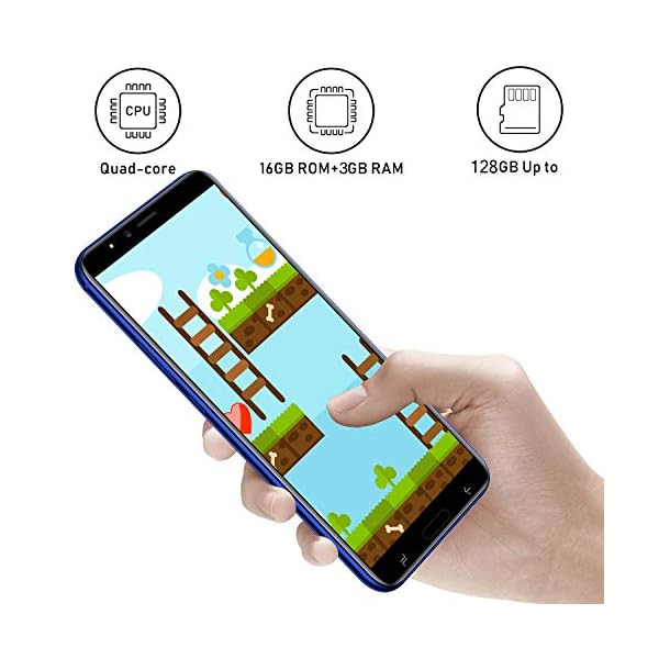 Sim-Free-Mobile-Phones-Dual-Sim-Phone-Unlocked-61-Inch-Full-screen-Android-90-Quad-Core-3GB-16GB-4800mAh-8MP5MP-Dual-Cameras-Facial-Recognition-Wifi-Bluetooth-GPS-Gradient-Gold Sim Free Mobile Phones, Dual Sim Phone Unlocked, 6.1 Inch Full-screen, Android 9.0 Quad-Core 3GB + 16GB, 4800mAh, 8MP…