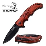 Personalized Free Engraving - Quality Elk Ridge Pocket Knife … (ER-A004BW)