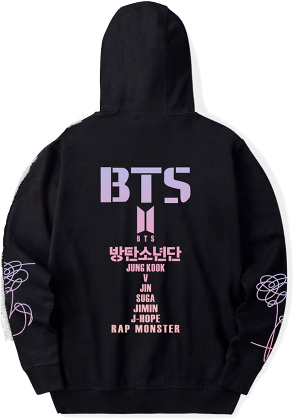 YIMIAO Kpop BTS Love Yourself Hoodie SUGA Jimin Jungkook V
