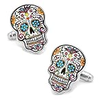 Day of the Dead - Dia de los Muertos Skull Cuff Links by Cufflinks Inc