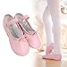 Stelle Ballet Shoes for Girls Toddler Genuine Leather Ballet Dance Slippers for Toddler/Little/Big Kids/Boys(11ML, Pink,with Tie)