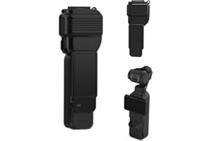 Ferbao Gimbal Protective Case for DJI Osmo Pocket 4, Lens Cap, Screen Protector, and Display Cover Accessories (Black)