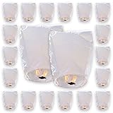 Just Artifacts 20 ECO Wire-Free Flying Chinese Sky Lanterns (Set of 20, Wire-free Eclipse, White) - 100% Biodegradable, Environmentally Friendly Lanterns!