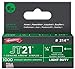 Arrow Fastener 214 5 Pack 1/4in. JT21 Light Duty Staple, 1,000 Staples per Pack