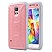 ULAK Galaxy S5 Case, Knox Armor Rugged Dual Layer Hybrid Protective Case for Samsung Galaxy S5 i9600 (Coral Pink/Gray)