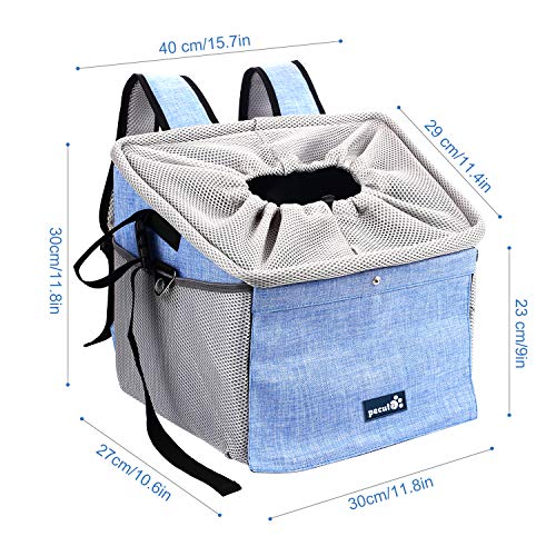 Mochila Transportadora Para Mascotas 4 En 1 – Bolsa Para Bicicleta, Coche Y Mochila, Plegable Y Lavable, Hasta 10 Kg
