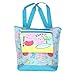 Peppa Pig Girl's Mesh Beach Tote with Removable Insulated Pouch (One Size, Blue)