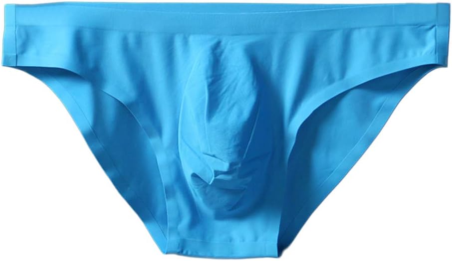 xinYxzR Underwear Solid Color Low Waist U Convex Men Sexy Briefs Elastic Breathable