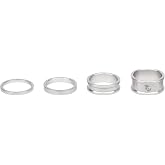 Wolf Tooth Spacer Kit 3mm, 5mm, 10mm, 15mm Raw Silver | Wolf Tooth Aluminum Headset Spacers - Precision Machined, Multiple Sizes