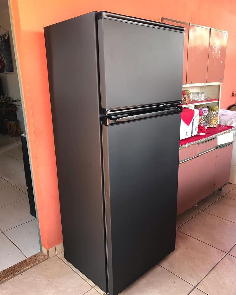Adesivo Vinilico Preto Decorativo Envelopamento Moveis Geladeira Fogão Armario 5m x 50cm