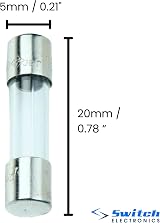 Switch Electronics 10 x 315mA 20mm Glass Quick Blow Fuse 0.315A Fast Acting view 2