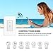Smart Light Switch, WiFi Wall Wireless Touch Switch Compatible with Amazon Alexa and Google Home, Remote Control Lights and Appliances Timing Function, Overload Protection, No Hub Required