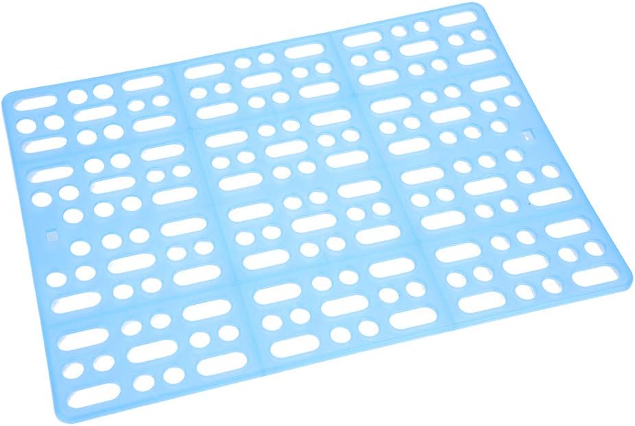 Fdit Rabbit Guinea Pig Hamster Cage Health Mat Small Pet Animal Easy Clean Nest Pad Cage Hole Mat Prevent Pet Skin Disease(Blue) - Image 4