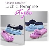 ULTRAIDEAS Women's Comfort Memory Foam Slippers w/Stretchable Terry Heel for Indoor & Outdoor Use