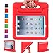 NEWSTYLE Apple iPad 2 3 4 Shockproof Case Light Weight Kids Case Super Protection Cover Handle Stand Case For Kids Children For Apple iPad 4, iPad 3 & iPad 2 2nd 3rd 4th Generation (Red)