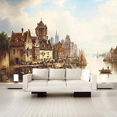 Mural 3d Papel Pintado 250x175cm Vela Casa Veneciana Decoracion De