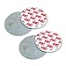 4VWIN Magnetic Fastening Kit Quick and Easy Installation for Ceiling Mounted Security Driveway Alarm, Ceiling Mounted Wireless Doorbells or Motion Sensors 2 PACK