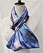 New Fashion Women Blue Rayon Galaxy Space Print Loop Circle Infinity Scarf