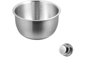 316 Stainless Steel Inner Pot Compatible with Zojirushi NP-HBC10 Rice Cooker, 3L 5.5 Cup Replacement Inner Bowl, Thickened On