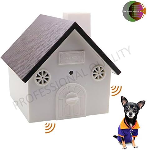 NEW Dog Bark Control, Anti Barking Device: Upgraded Double Ultrasonic Barking Silencer to Stop Barking Humanely - [ FREE $7.99 GIFT ] - 3 Levels of Dog Barking Control - Anti Bark Control - Black