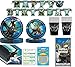 How To Train Your Dragon Birthday Party Supplies: Big/Small Plates, Cups, Napkins, Table Cover, Banner, Candles - Kit for 16 Guests
