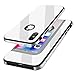 KADES Compatible for iPhone X Case Protective Tempered Glass Case with Premium Shockproof and Anti-Scratch Phone Case Compatible for Apple iPhone X - White