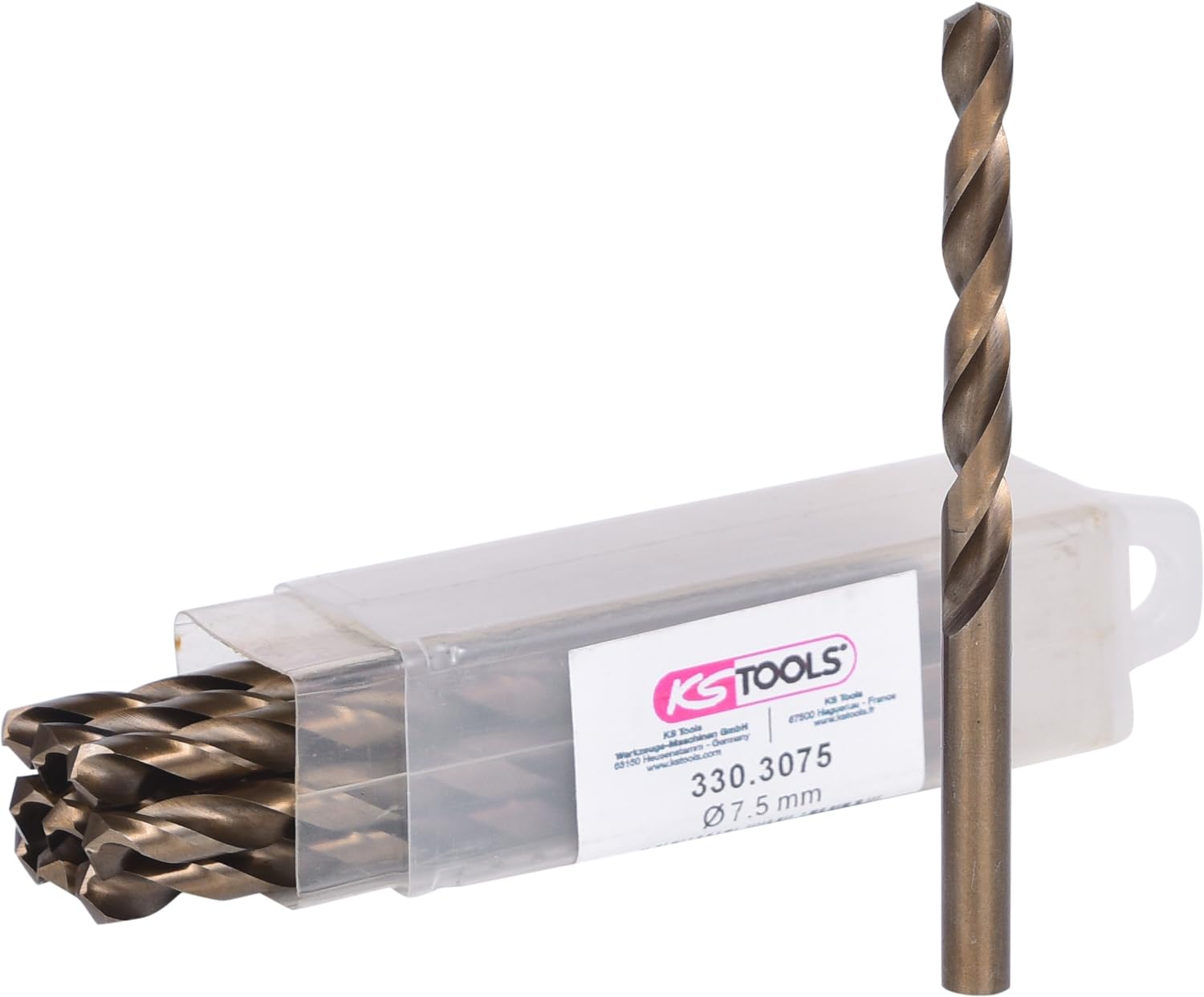 Ks Tools HSS-G 7.5mm Co 5 Twist Drill (10 Pieces) — image 1