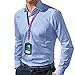 3 Neck Lanyards - Detachable Buckle, Enhanced Model Hook and Quick Release Tether - Ideal for ID Badges, Keys, Cell Phones, USB Sticks, etc. - Strong Nylon - Diamond Shield Cleaning Cloth / Packaging