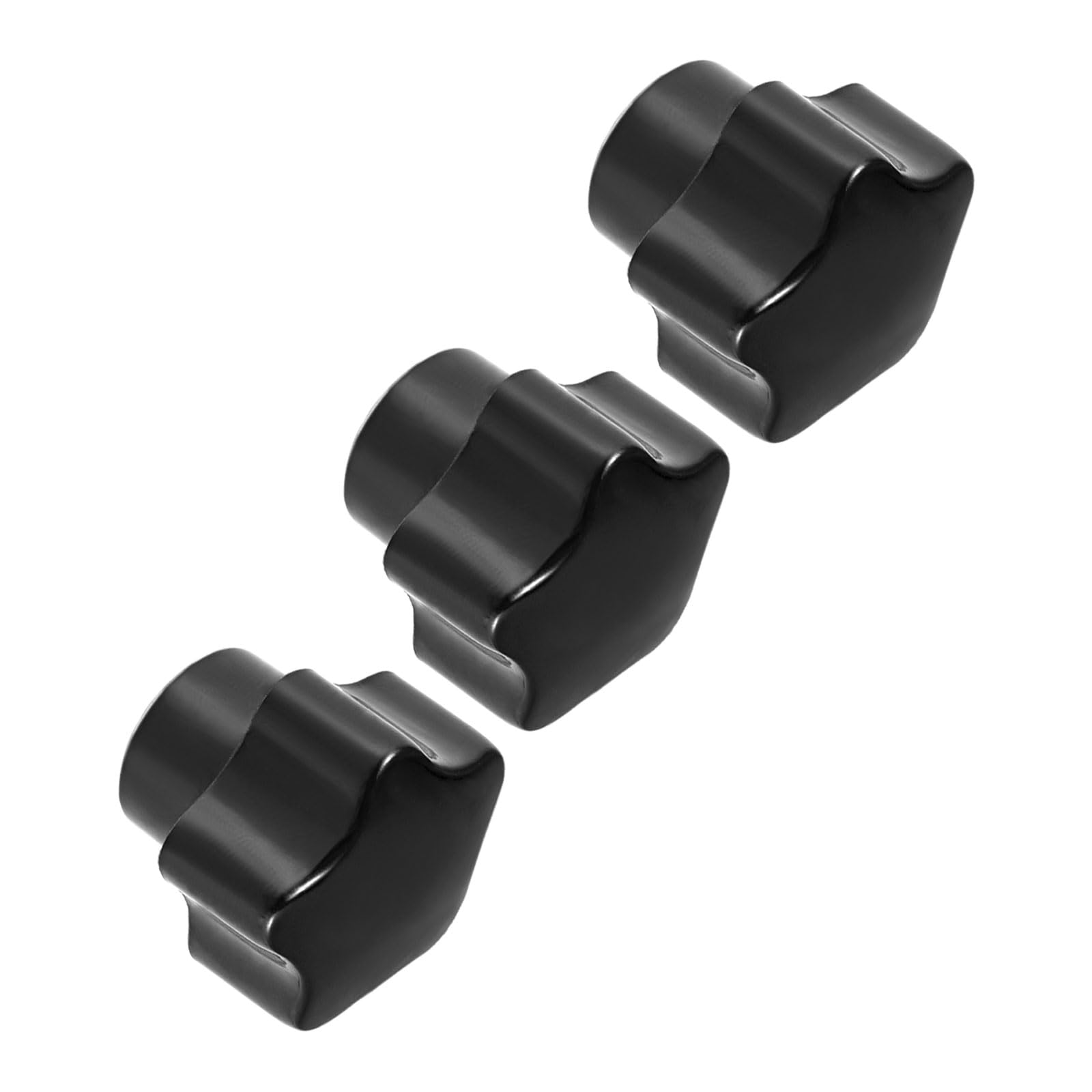 CoCud Star Knob, 25mm Diameter M6, Plastic Head Female Clamping Handle Screw-On Thread Knob Grip - (Applications: for Mechanical Equipment), 3-Pieces