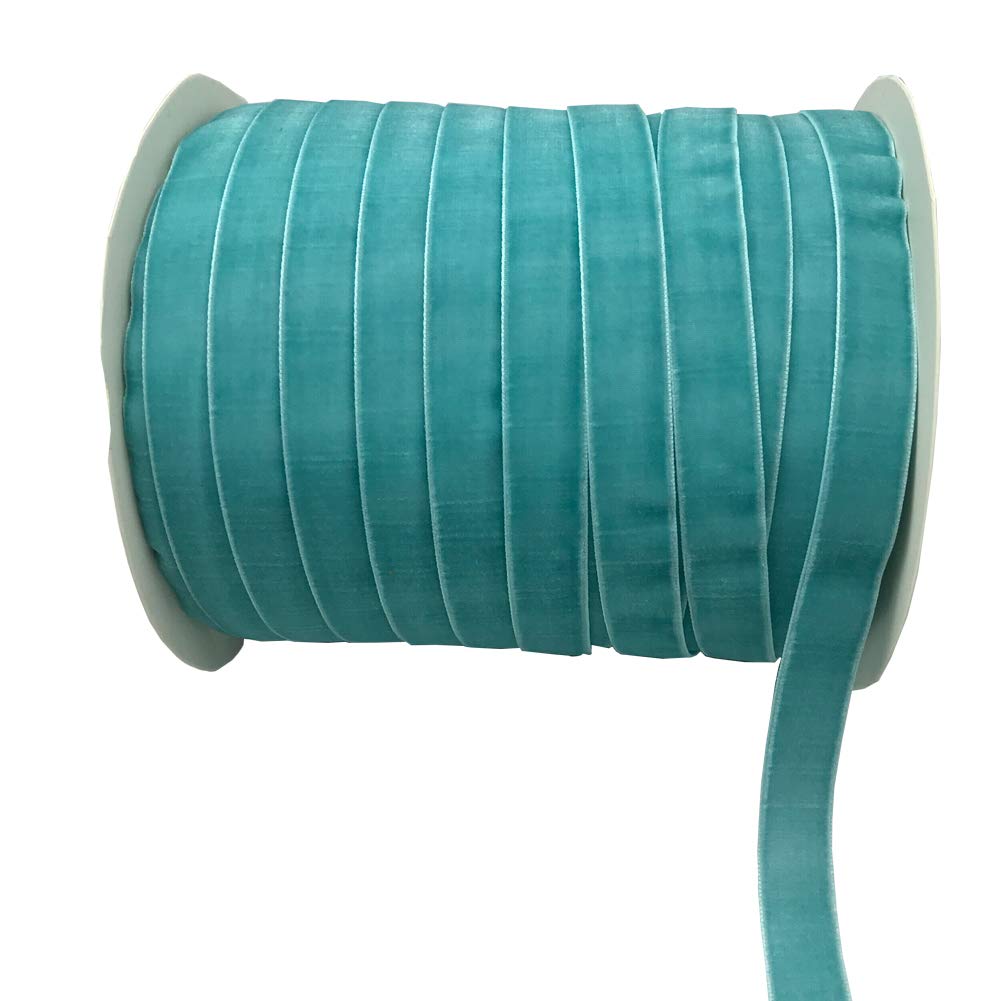 10 Yards Velvet Ribbon Spool (Blue, 5/8")