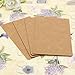 100 Pcs 8.7cm x 5.2cm DIY Brown Double-Sided Blank Kraft Paper Word Message Card Gift Name Card Cardboard