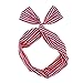 Carede Cute Rabbit Ear Twist Bow Wired Headbands Headwrap Scarf Hairband Hair Holder Hair Accessory,Pack of 9