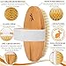 Belula Dry Brushing Body Brush. Medium Soft Dry Brush for Cellulite and Lymphatic. for Beginners. Exfoliating Skin Brush and Free Konjac Sponge, for a Softer, Glowing Skin